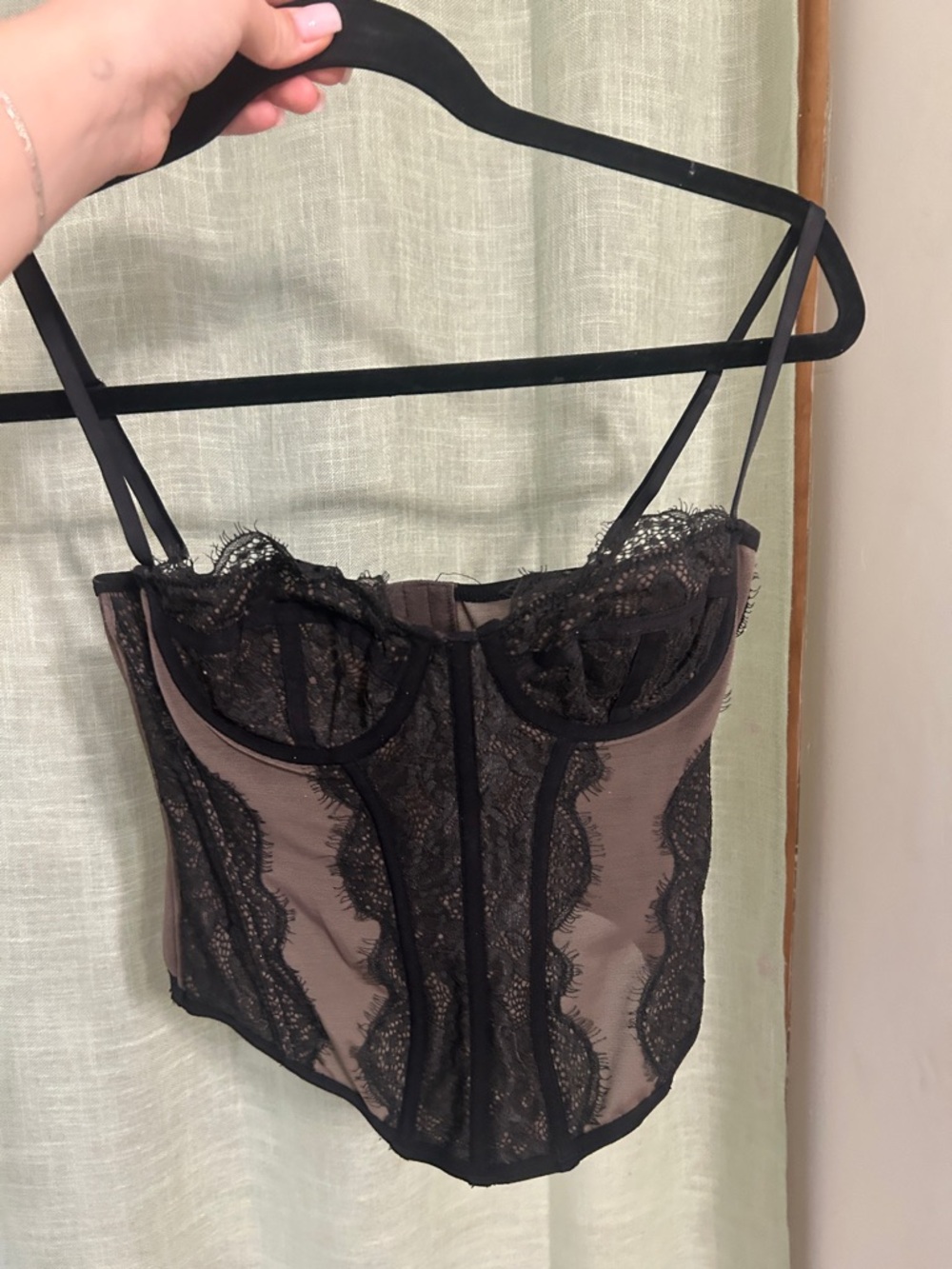 Urban Outfitters Black Corset Top